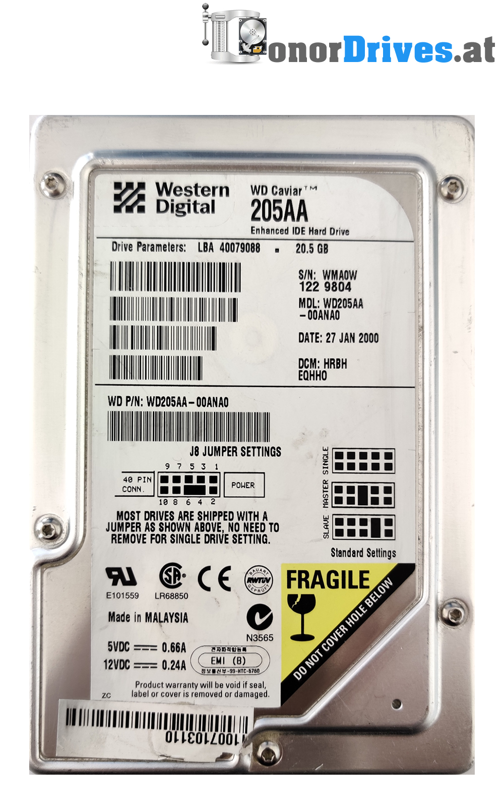Western Digital WD5000AAJS-00TKA0 - 500 GB - PCB 2060-701477-002 Rev. A