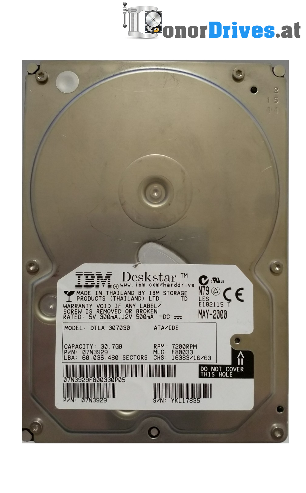 IBM MHT2040AH - IDE - 40GB - PCB CA26325-B18104BA