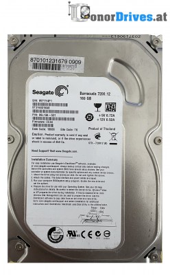 Seagate - ST3160318AS - SATA - 160 GB - 9SL13A-531 - PCB. 100535704 Rev. B