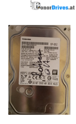 Toshiba HDKPC05A0A02J- SATA - 500GB - PCB 220 0A90381 Rev. 01