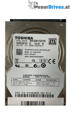 Toshiba - MK3261GSYN - 320 GB - Pcb G002872A