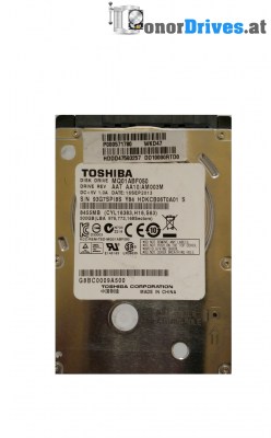 Toshiba MK1656GSY - SATA - 160 GB -  Pcb: G002587-0A Rev