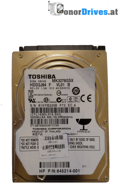 Toshiba MQ01AABD050-AAE AA00/AX002J- SATA - 500 GB - PCB G003138A