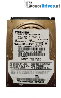 Toshiba MK2552GSX - SATA - 250 GB - PCB G00221 7A