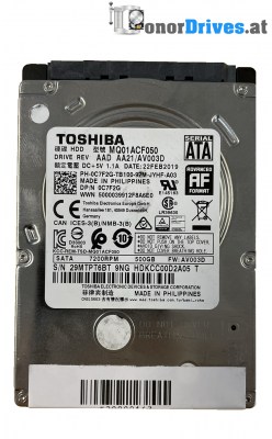 Toshiba - MQ01ACF050 - 500 GB - Pcb G003235C