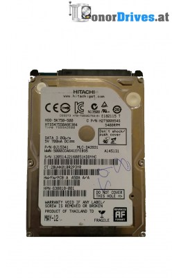 Hitachi HTS541075A9E680 -5K1000-750 - SATA - 750 GB - PCB 220 0A90351 01 Rev.