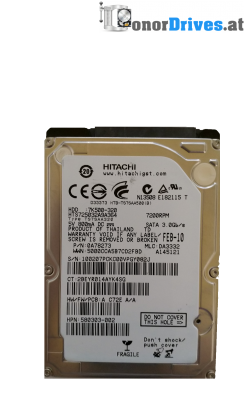 Hitachi HTS543225L9SA00- 5K320-250 - SATA - 250 GB - PCB 220 0A90002 01 Rev.