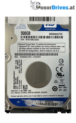 Western Digital - WD3200BEVT-75ZCT2 - SATA - 320 GB - PCB.2060-701499-005 Rev.P1