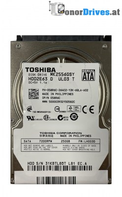 Toshiba - MQ01ACF032 - SATA - 320 GB - PCB. G003235B