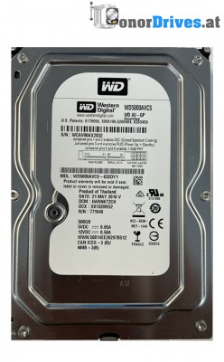 Western Digital - WD5000AVCS-632DY1 - 500 GB - Pcb. 2060-771640-003 Rev. A