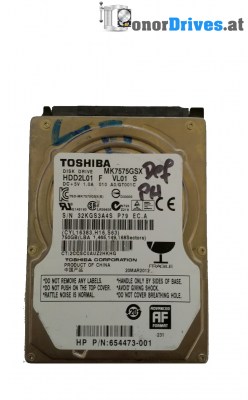 Toshiba MK7575GSX - SATA - 750 GB -  Pcb: G002825A Rev