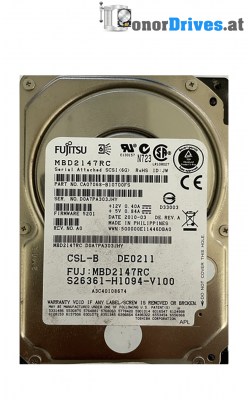 Fujitsu - MBD2147RC - CA07068-B10700FS - 146 GB - Pcb CA21352-B17X