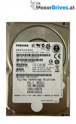 Toshiba - MBF2300RC - SAS - 300 GB - PCB. CA26359-B21206BA