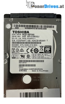 Toshiba - MQ01ABF050 - 500 GB - Pcb G003235C