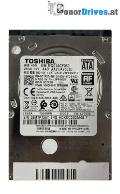 Toshiba - MK2561GSY - SATA - 250 GB - PCB. G002822A