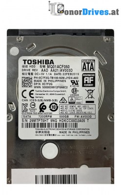 Toshiba - MQ01ACF032 - 320 GB - Pcb G003235B