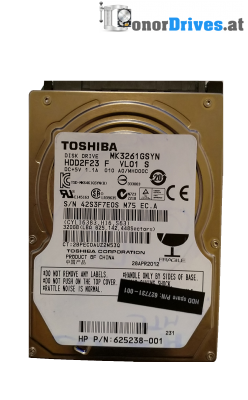Toshiba MK2555GSXF- SATA - 250GB - PCB G002439-0A