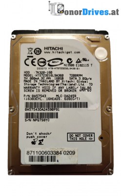 Hitachi HDS721025CLA862 - 0F15010 - SATA - 250 GB - Pcb 110 0A90368 01 Rev.