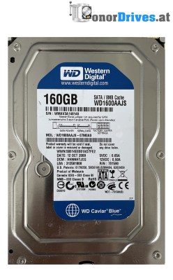 Western Digital - WD1600AAJS-07M0A0 - SATA - 160 GB - PCB.2060-701590-001 Rev.A