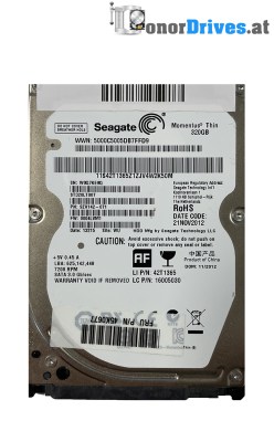 Seagate - ST320LT007 - SATA - 320 GB - 9ZV142-071 - PCB. 100654403 Rev .B