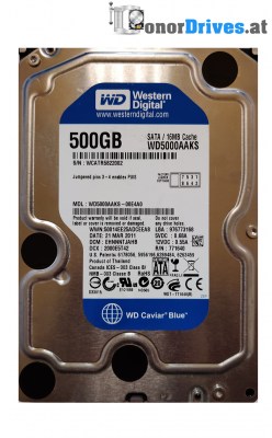 Western Digital WD5000AAJS-00TKA0 - 500 GB - PCB 2060-701477-001 Rev. A