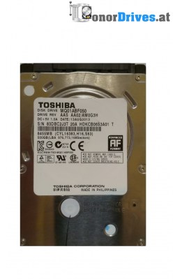 Toshiba MK1665GSX - SATA - 160 GB - PCB G002641A